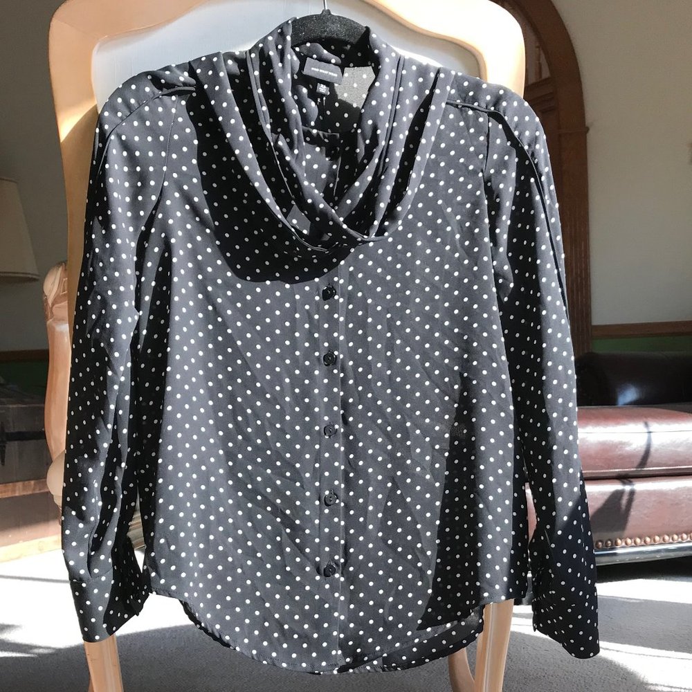 Who What Wear, Ebony Polka Dot, Sz XS, Blk, NWT!